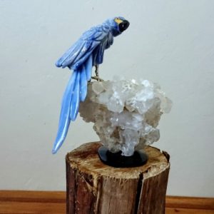 Arara de quartzo azul