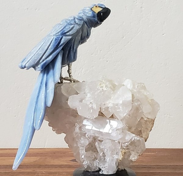 Arara de quartzo azul